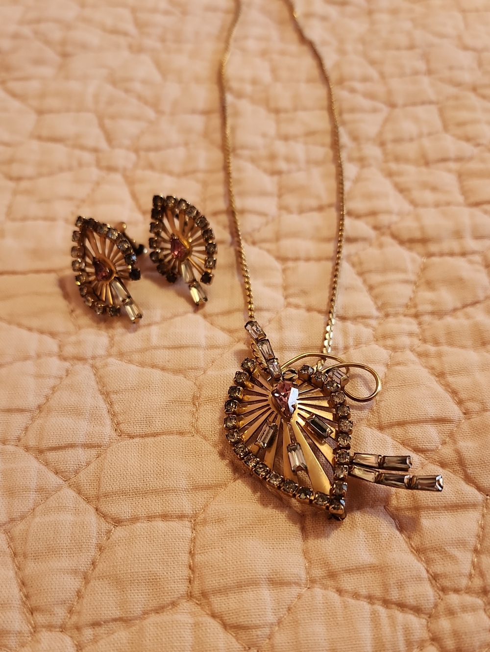 PHYLLIS Originals 12k Gf Necklace & Earring set